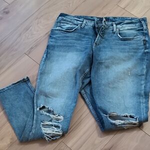 Silver Jeans Light Blue Distressed Denim